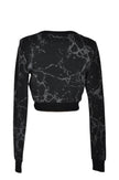 BLACK HALO Women Crop Tops Regular fit in Black - M