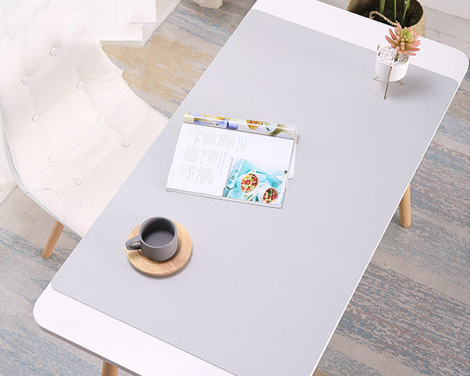 Oversized Desk Pad & Mouse Pad – Dual-Colour PU Leather, Multiple Sizes & Colours