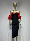 Bandage One-piece Dress European And American Elegant Off-neck Party Dress
