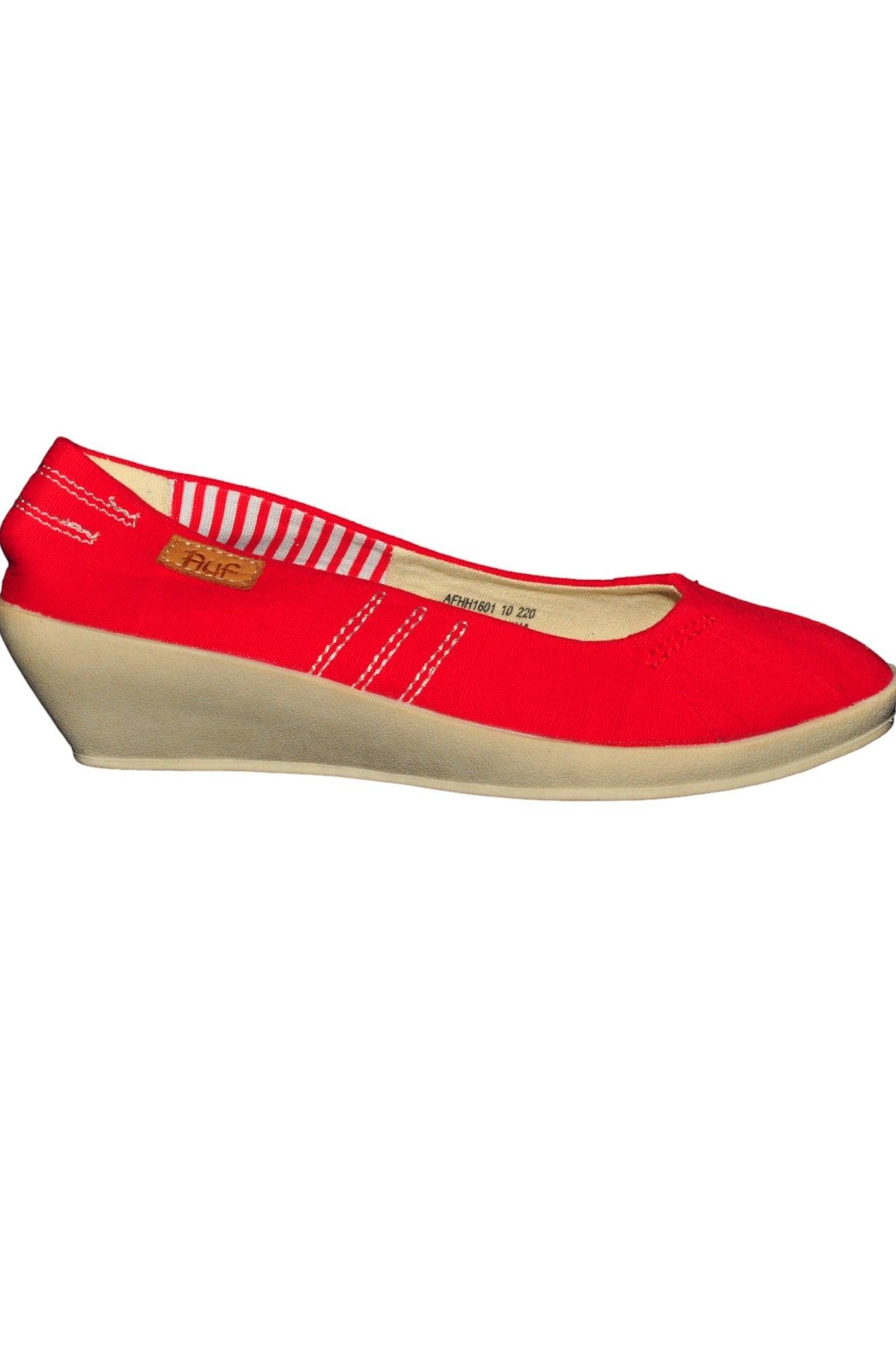 AUF Women Heels Regular fit in Red - 36