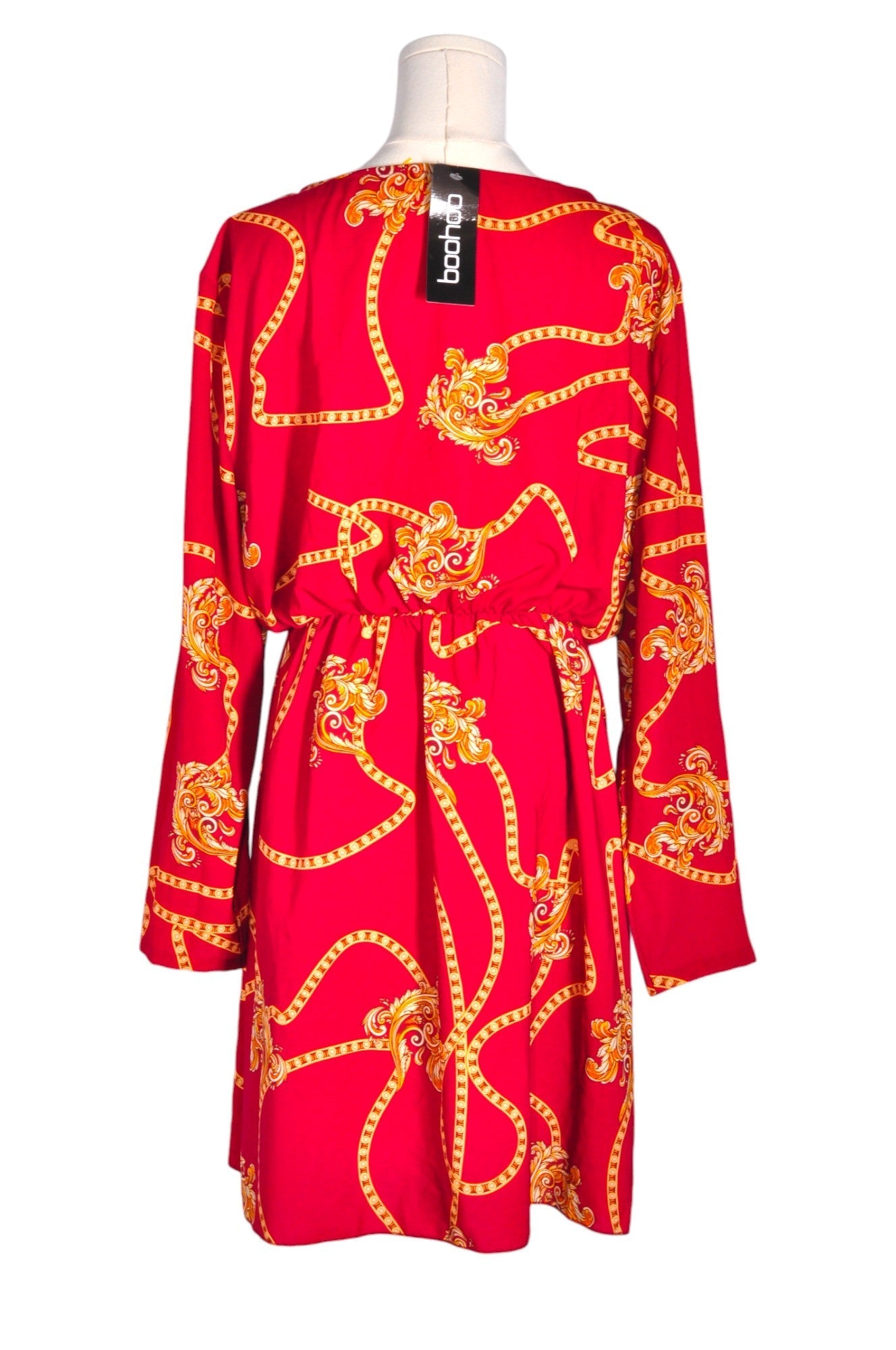 BOOHOO Women Wrap Dresses Regular fit in Red - 16