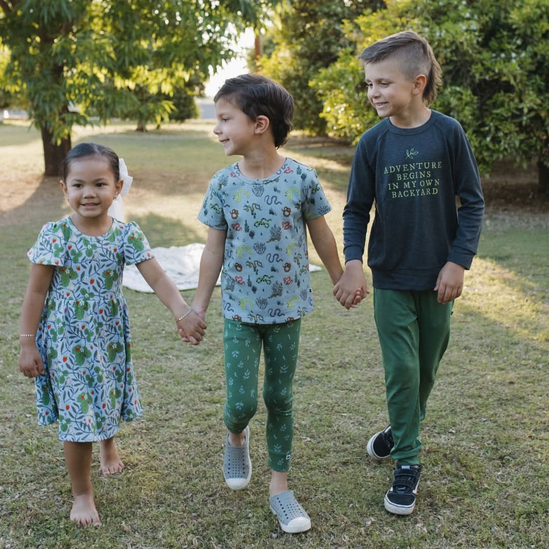 Baby/Kids' Bamboo T-Shirt | Garden Snakes