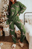 Women's Christmas Sequin Sweatsuit Set – Long Sleeve & Pants