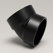 LESSO ABS 45° Elbow – Hub x Hub DWV Fitting | 1 1/2