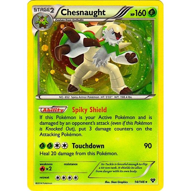 Chesnaught - 14/146 (Cosmos Holo) (014/146) (BLE)