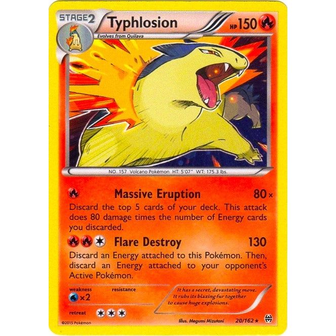 Typhlosion - 20/162 (Cosmos Holo) (020/162) (BLE)