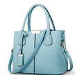 Women's PU Leather Lychee Pattern Shoulder Bag – Portable Crossbody Messenger Bag