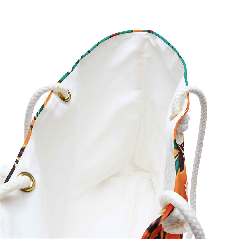 Autumn Leaves Weekender Bag | Orange Floral Travel Tote | Mom Carryon