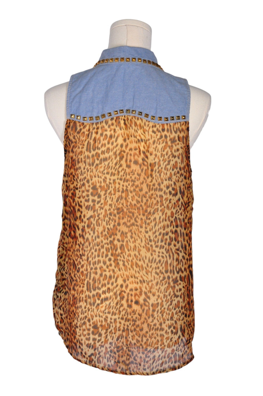 GUESS Women Button Down Tops Regular fit in Brown - S