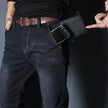 Men's denim jeans straight fitted pants