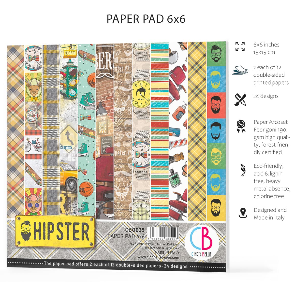 Ciao Bella Hipster Paper Pad 6