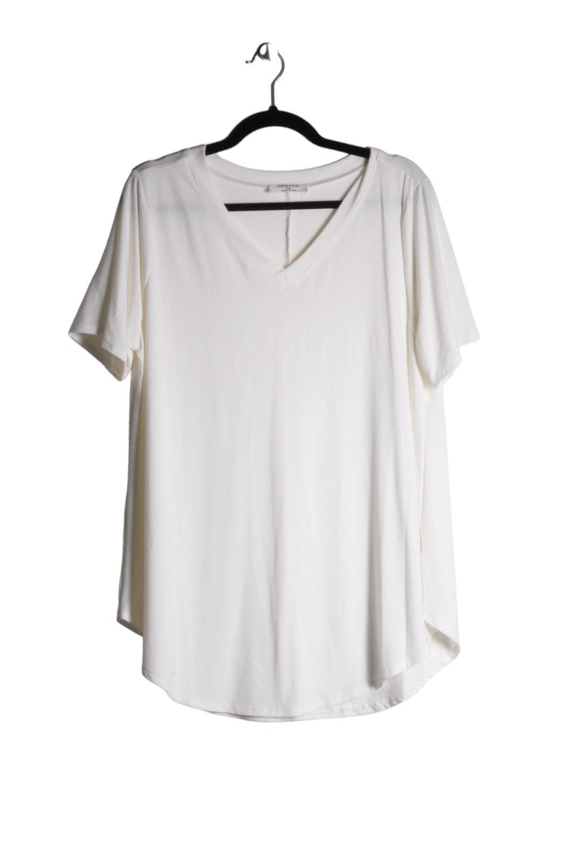 ZENANA Women T-Shirts Regular fit in White - L, 1X, 2X
