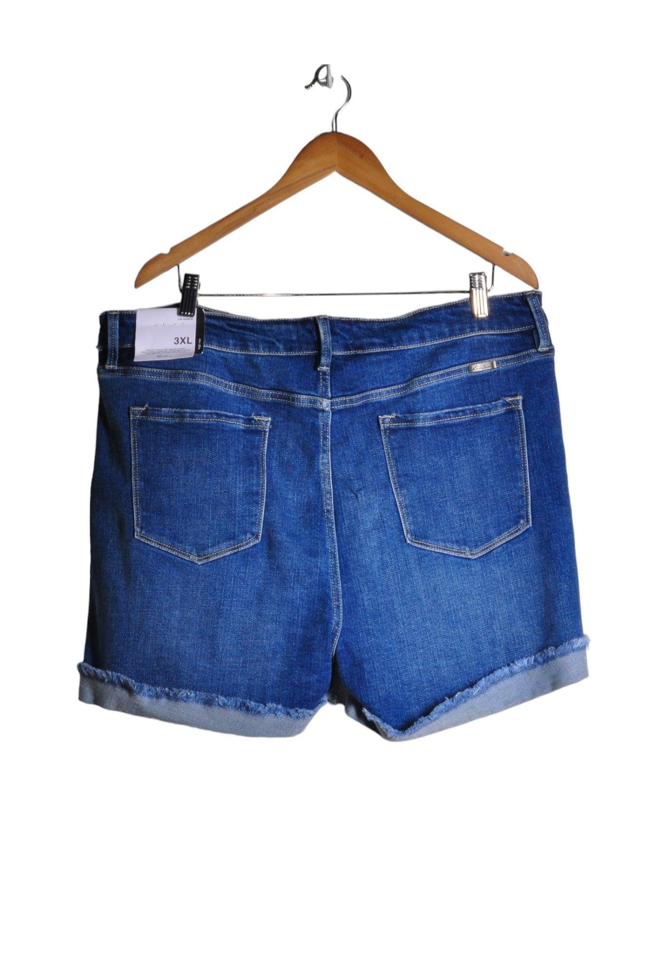 KANCAN Women Denim Shorts Regular fit in Blue - XL, 3XL