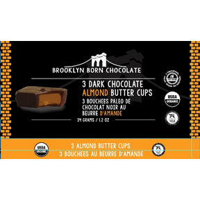 Brooklyn Born Chocolate - Dark Chocolate Almond Butter Cups (34g)
