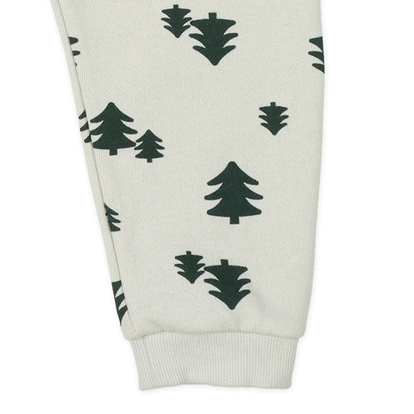 西松屋 ELFINDOLL 裏起毛もみの木総柄トレーナー&パンツセット 正規品