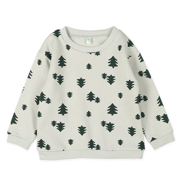 西松屋 ELFINDOLL 裏起毛もみの木総柄トレーナー&パンツセット 正規品