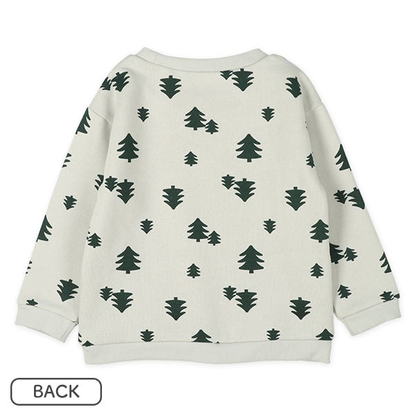 西松屋 ELFINDOLL 裏起毛もみの木総柄トレーナー&パンツセット 正規品