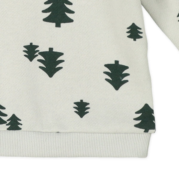 西松屋 ELFINDOLL 裏起毛もみの木総柄トレーナー&パンツセット 正規品
