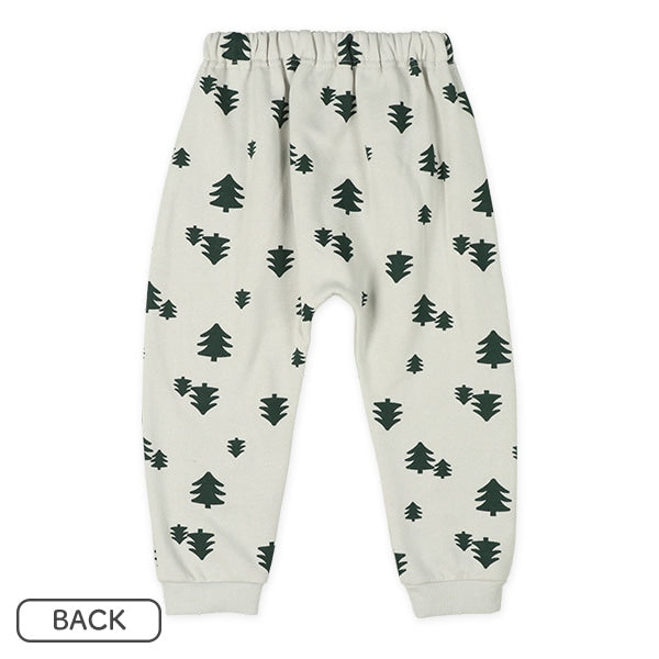 西松屋 ELFINDOLL 裏起毛もみの木総柄トレーナー&パンツセット 正規品