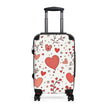 Heart Doodles Suitcase — Valentine Floral Travel Carry-On
