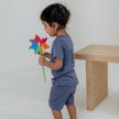 Baby 2-Piece Bamboo Short Sleeve Henley Snug-Fit Lounge Set | Dusty Lilac