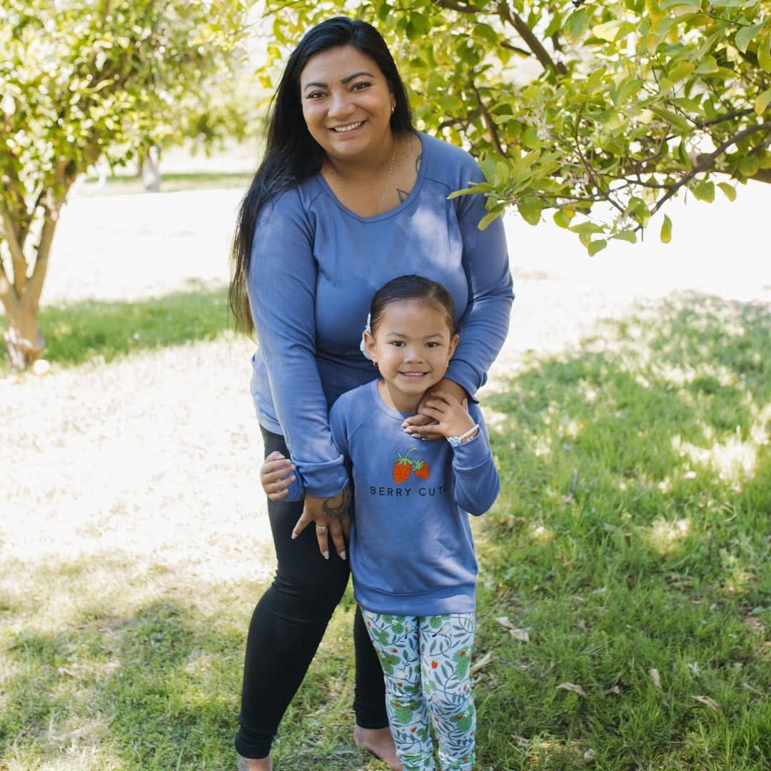 Baby/Kids' Graphic Bamboo Raglan Sleeve Pullover | Adventures Begin In My Own Backyard In Charcoal
