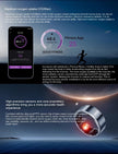 Smart Ring – Blood Sugar Testing, Sleep & Health Monitoring | Obsidian Black, Space Silver, Rose Gold