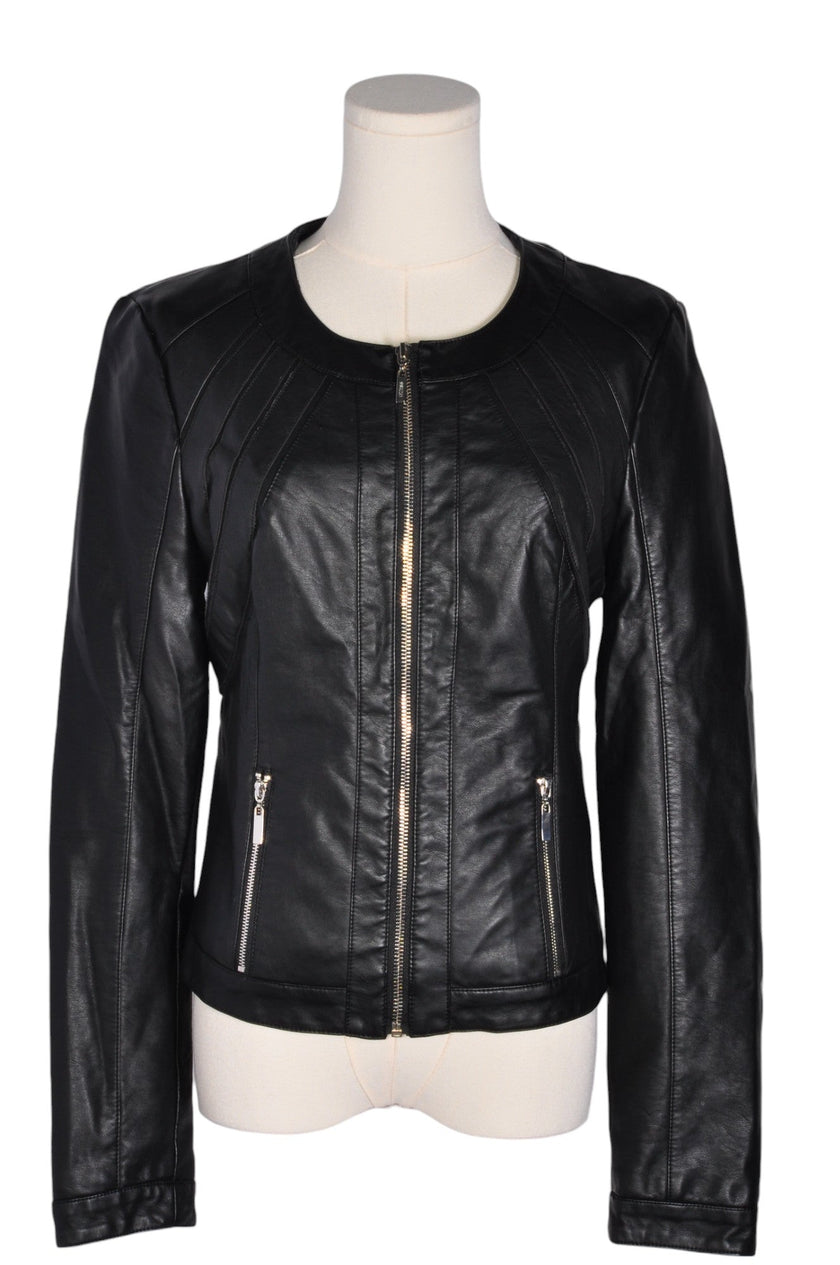 GUESS Women Leather Jackets Regular fit in Black - S