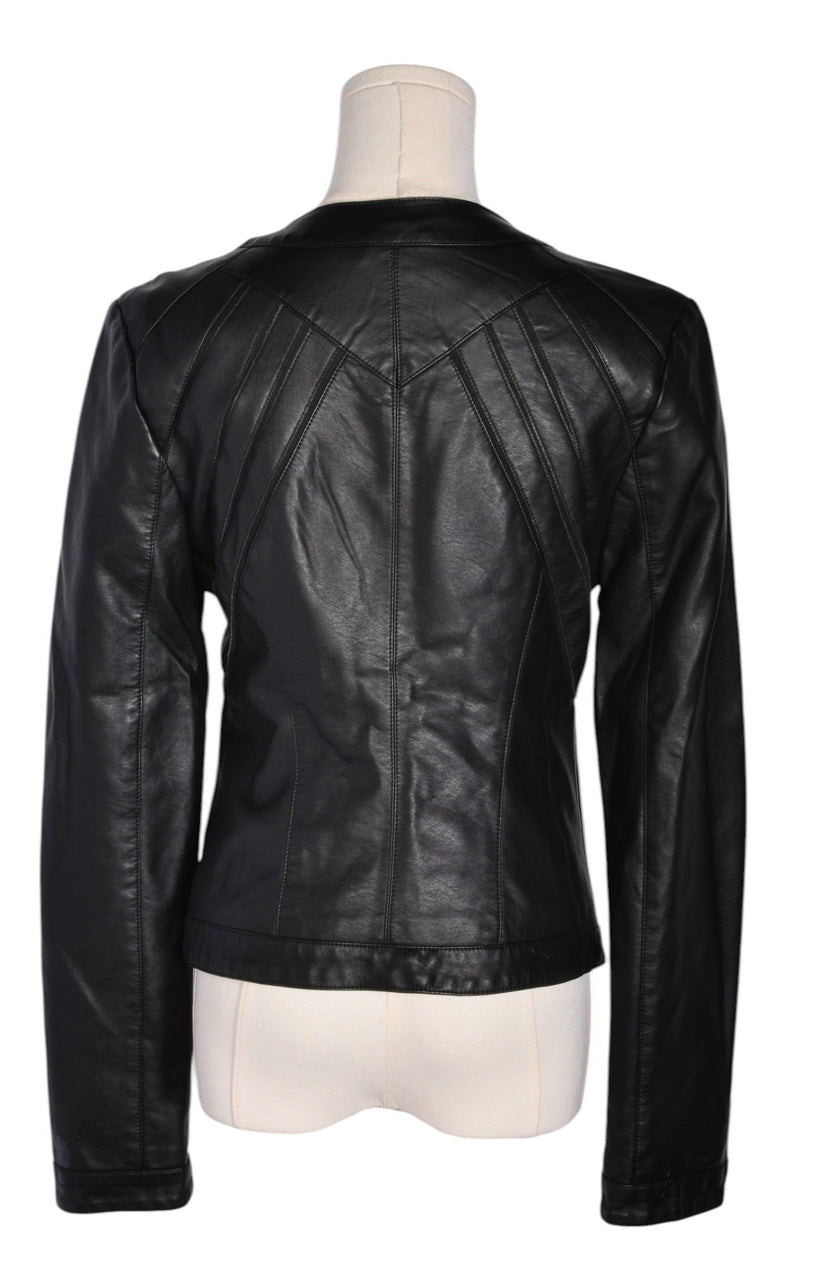 GUESS Women Leather Jackets Regular fit in Black - S