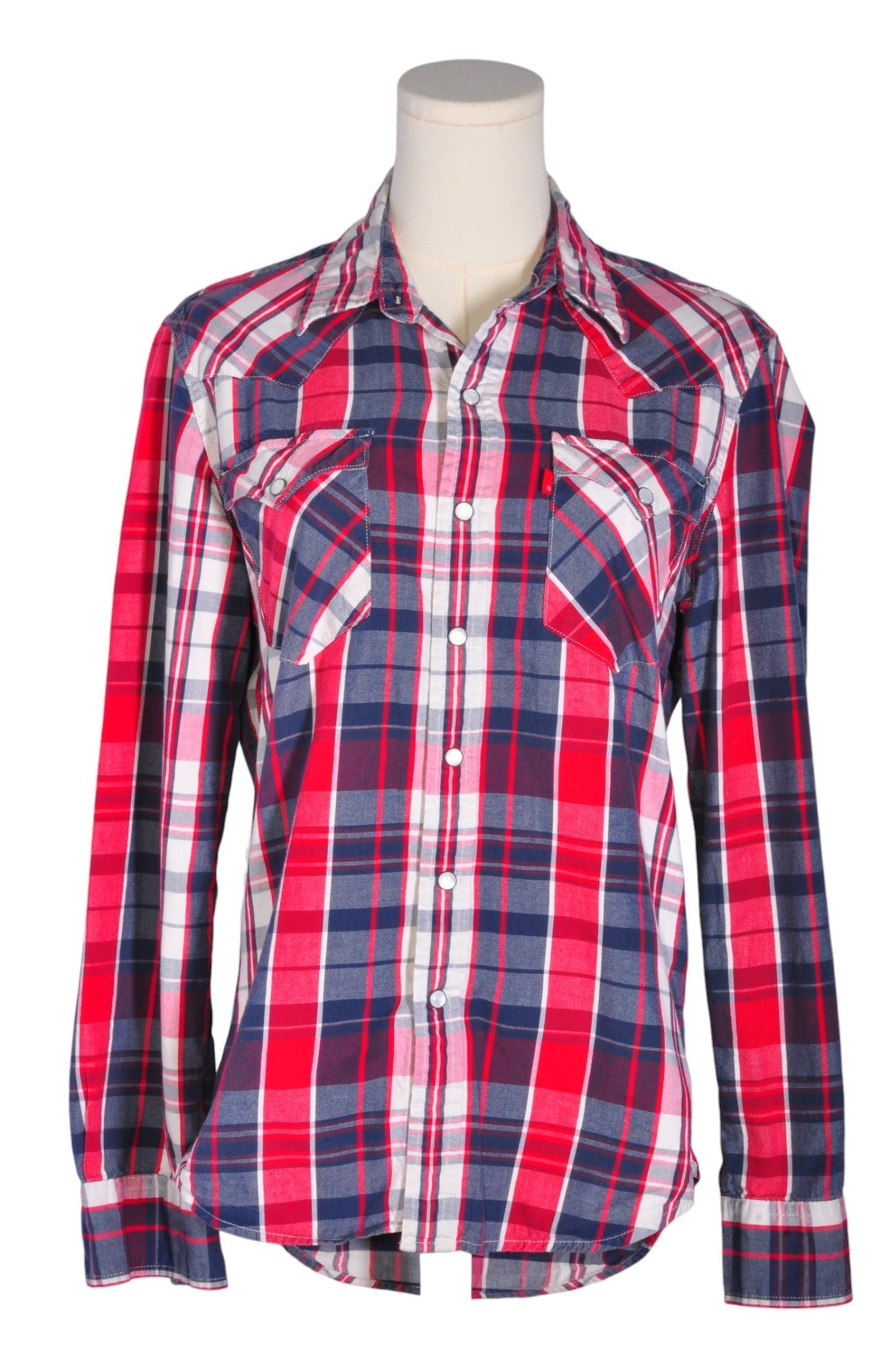 UNBRANDED Women Button Down Tops Regular fit in Red - S