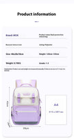 Lightweight Burden Alleviation Large Capacity Student Schoolbag