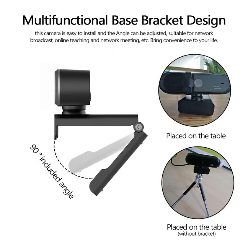 1080P Conference Webcam, 2MP USB Webcam for Video Calls and Meetings