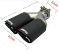 Y Model Compatible For Remus Exhaust  Pipe Tip Muffler Tips Carbon Fiber Stainless Steel Dual Outlet Tails Throat Rear Nozzle