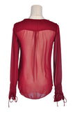 ZARA Women Blouses Regular fit in Red - XS