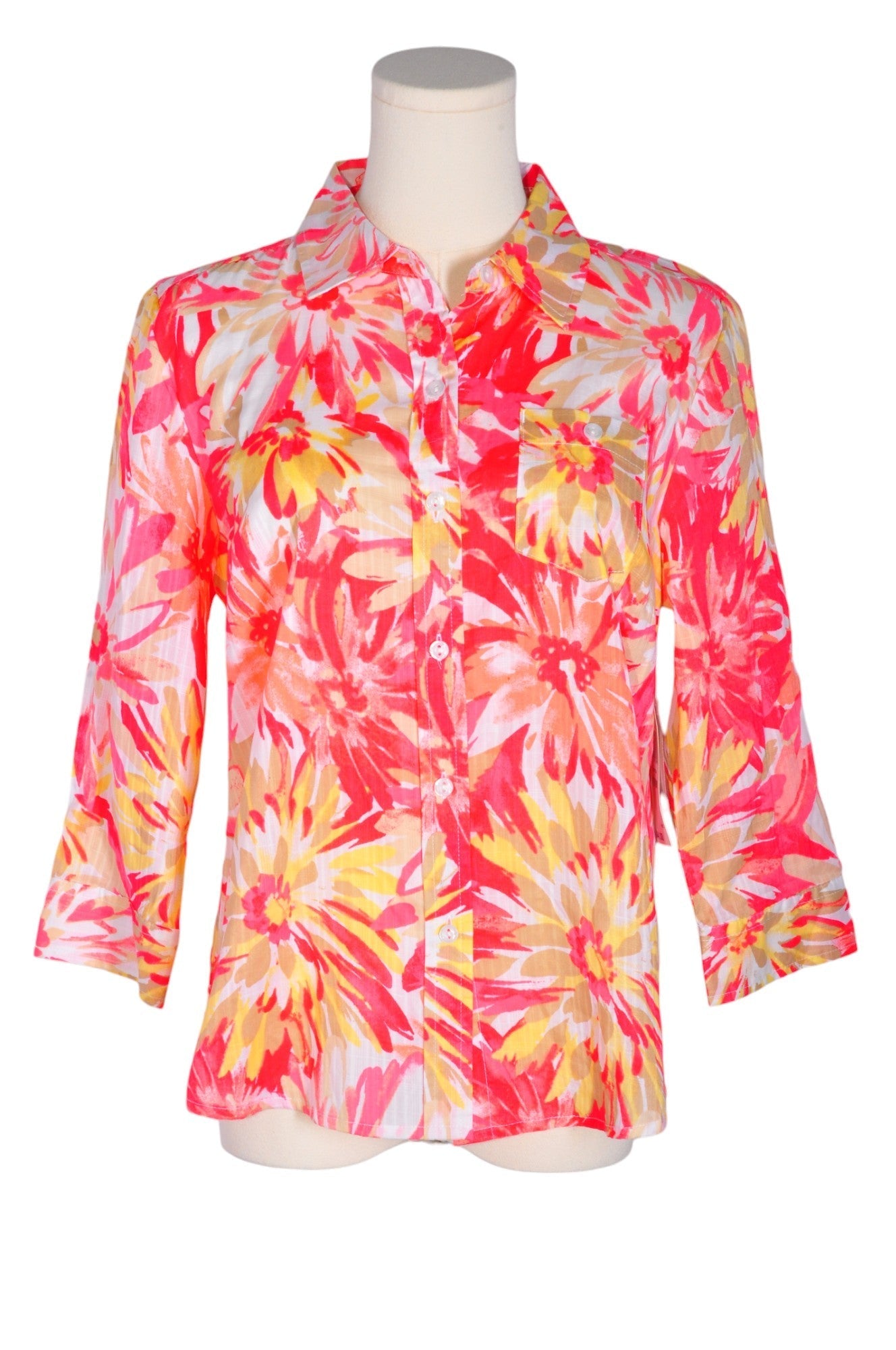 KAREN SCOTT Women Button Down Tops Regular fit in Pink - S