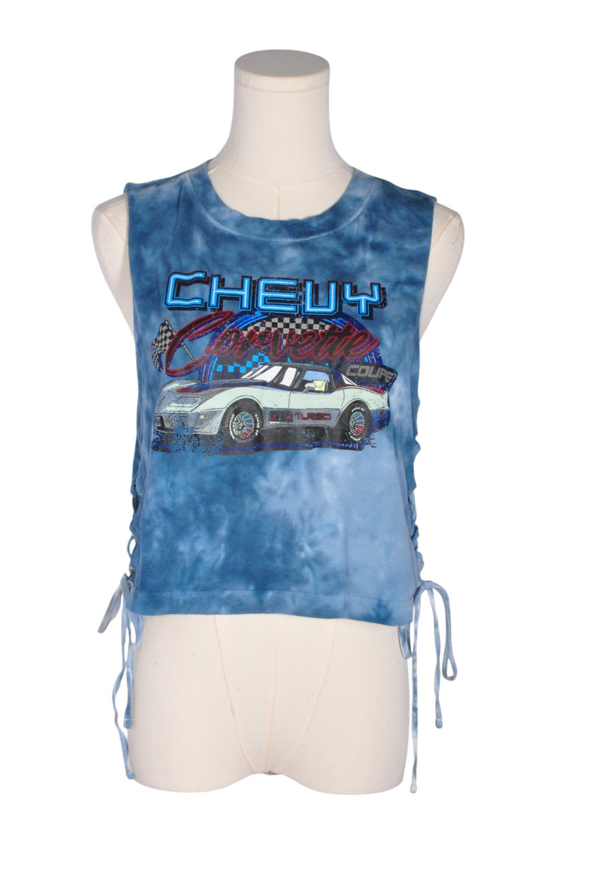 CHEMISTRY Women Crop Tops Regular fit in Blue - M