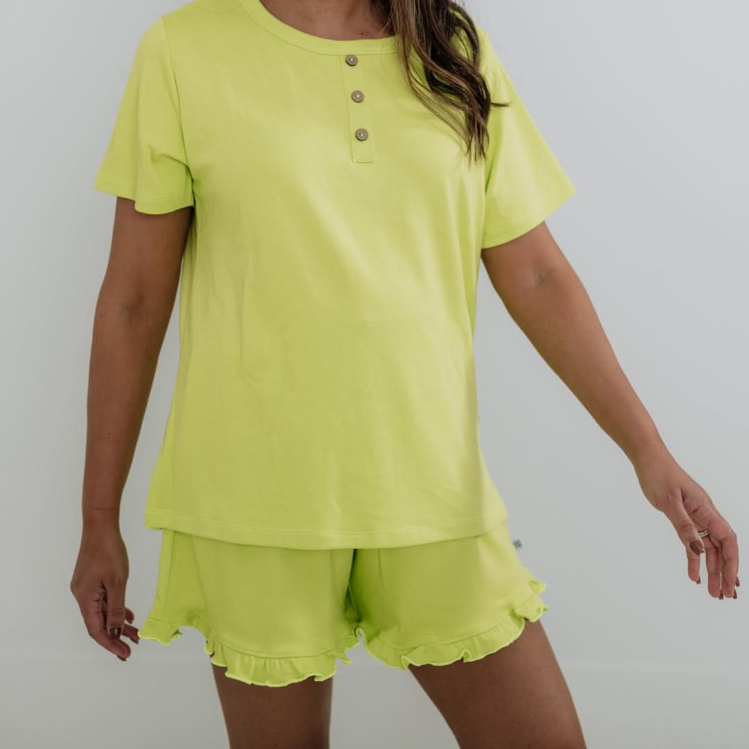 Ladies' Bamboo 2-Piece Short Sleeve Lounge Set | Dusty Lilac