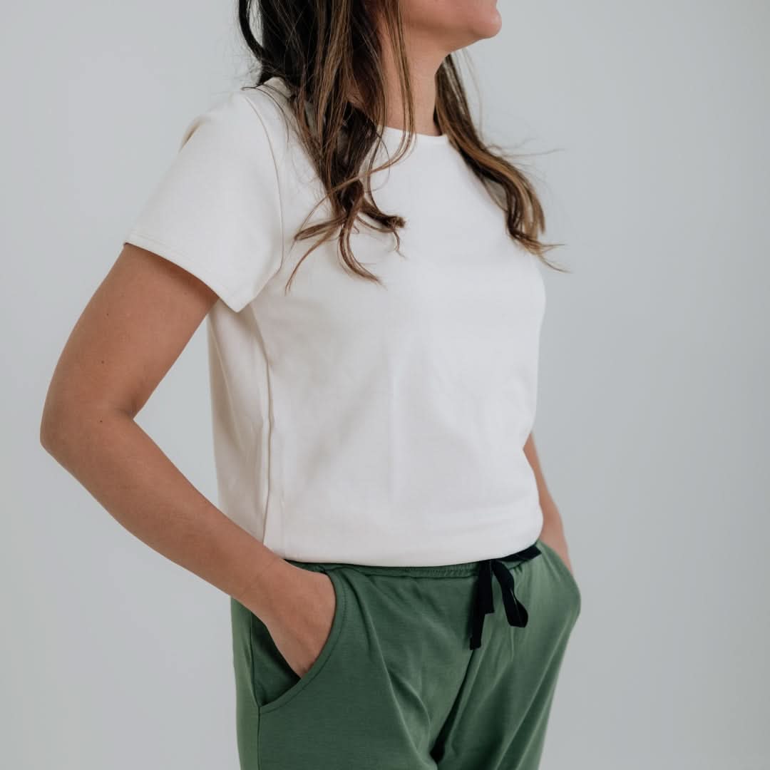 Ladies' Bamboo Lindsay T-Shirt | Berry Stripe