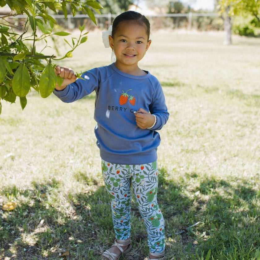 Baby/Kids' Graphic Bamboo Raglan Sleeve Pullover | Adventures Begin In My Own Backyard In Charcoal