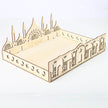 Wooden Ornament Eid Al Fitr Table Decoration coffee Tray