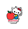 Sanrio - Hello Kitty with Apple Small Sticker (B-SIDE LABEL)