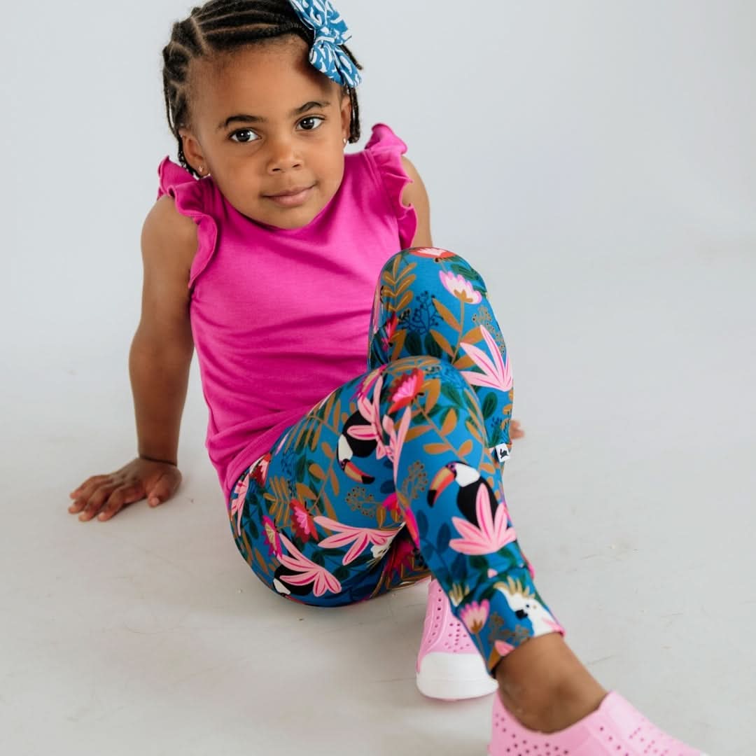 Kids' Bamboo Leggings | Bison Plaid