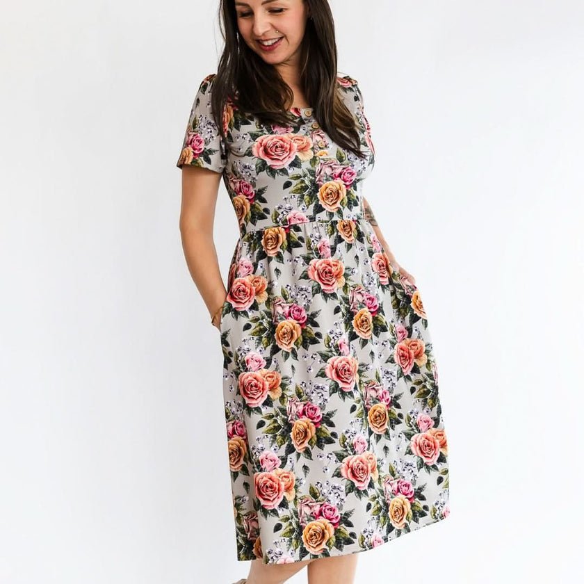Ladies’ Bamboo Kaia Dress | Palm Fronds