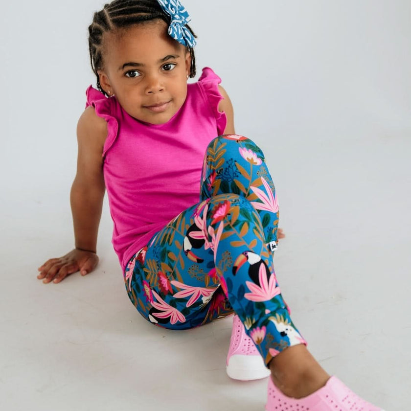 Kids' Bamboo Leggings | Pineapple