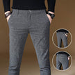 Fashion High Quality Men Spring Autumn Slim fit straight Trouser