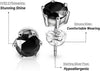 Pendientes De Diamantes Negros En Oro Blanco De 14 Quilates .30 CTW, Oro Blanco Diamante, Diamante Negro