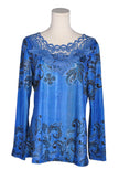 UNBRANDED Women Blouses Regular fit in Blue - M