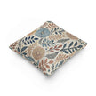 Boho Floral Woven Pillow | Textured Daisy Leaves Decorative Pillow