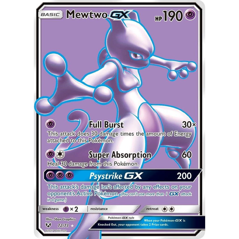 Mewtwo GX (Full Art) (72/73) (SHL)