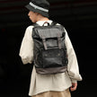 Men's PU Leather Backpack – Black | Travel, School & Laptop Bag